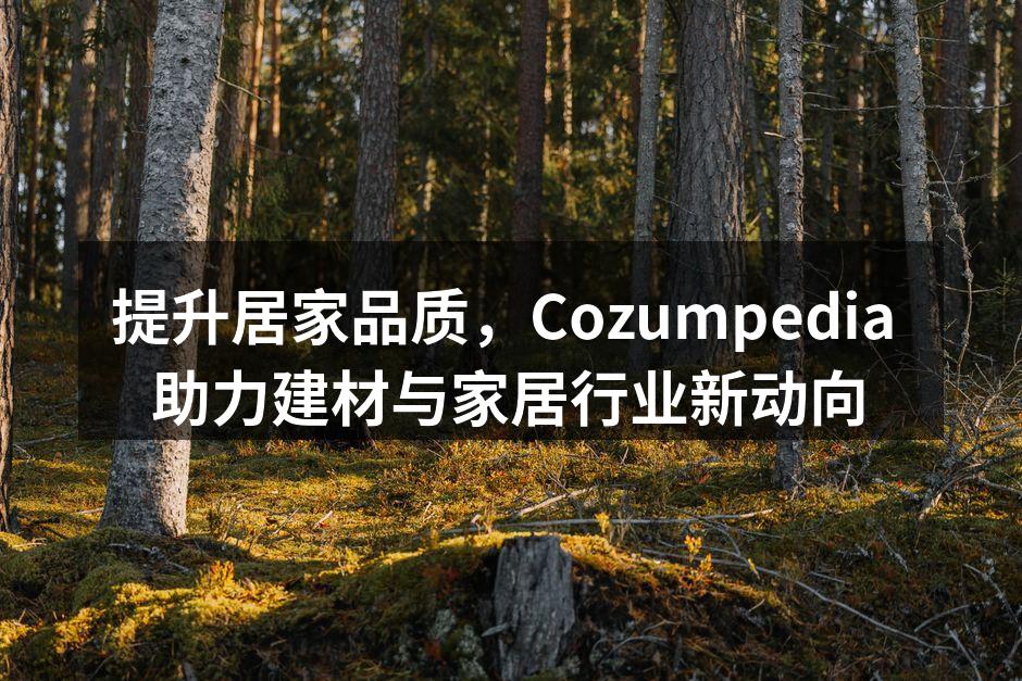 提升居家品质，Cozumpedia 助力建材与家居行业新动向
